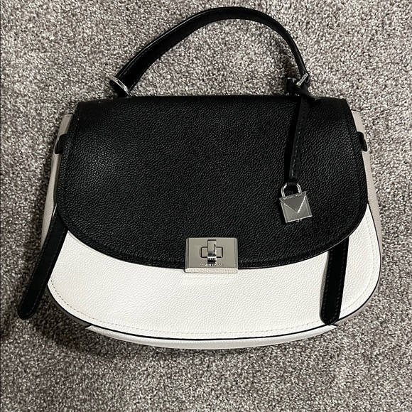 MICHAEL Michael Kors Handbags - MICHAEL Michael Kors Black, Gray and White Hand Bag
